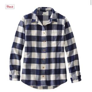 LL Bean Plaid Flannel SP